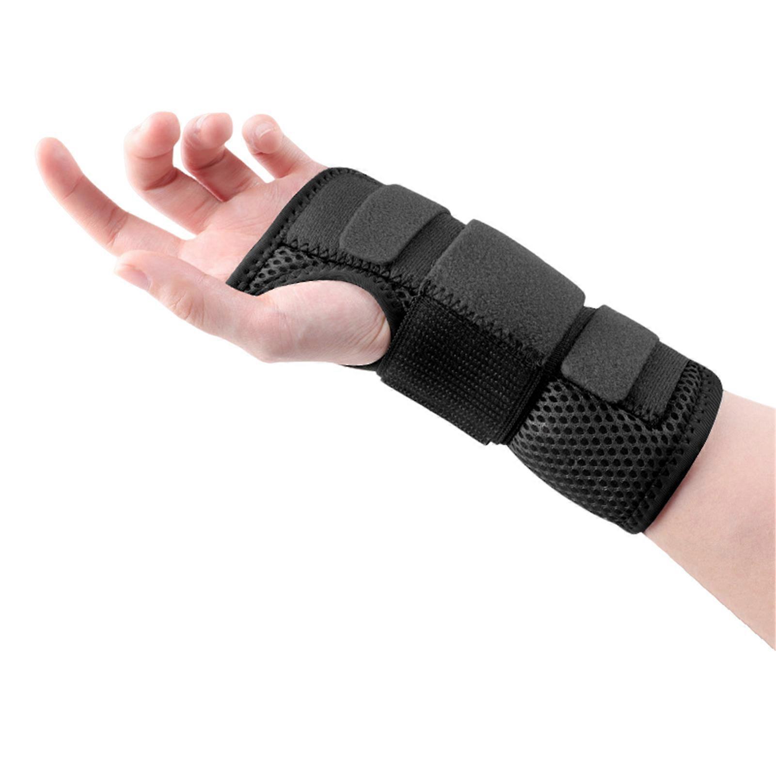 1Pc Sprained Wrist Brace Breathable Adjustable Left Right Hand Arthritis Pain Relief Wrist Support Stabilizer Recovery Protection Wrist Wrap Wristband