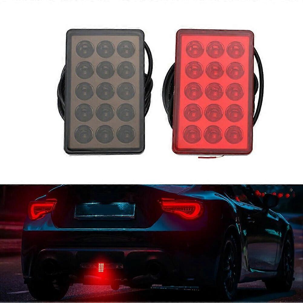 Car Led Brake Light Lamp F1 Style 15 LED Rear 3rd Third Strobe Flashing Tail Brake Stop Light Universal Car Lights