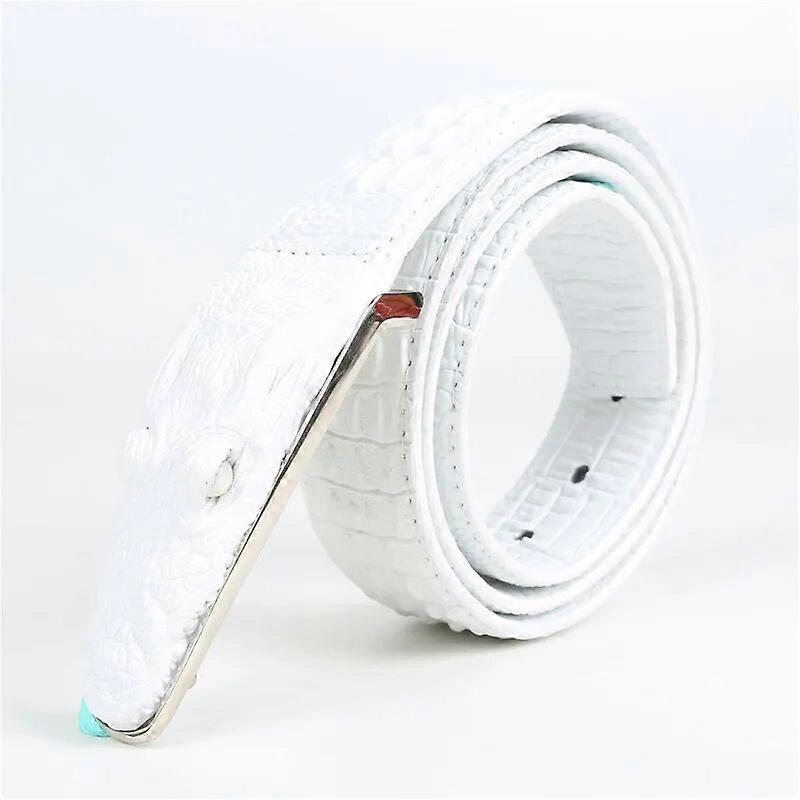 Luxus Leder Designer Herren Gürtel Krokodilleder Gürtel Echtes Leder Alligator Riemen Krokodil Kopf Gürtel Echtes Rindsleder