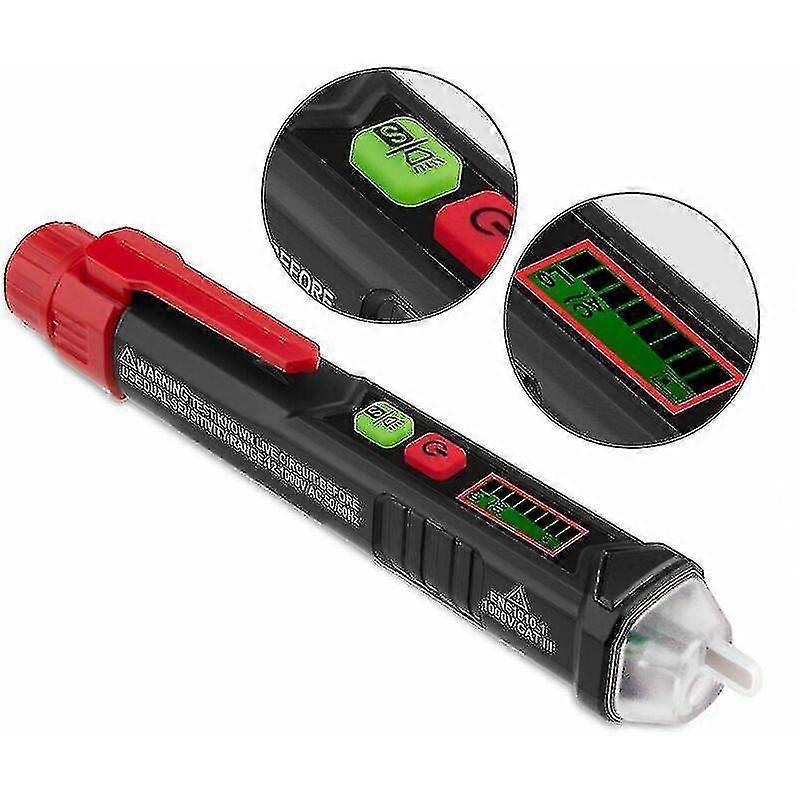 Non-contact Voltage Detector With Flashlight, Sound And Light Alarm