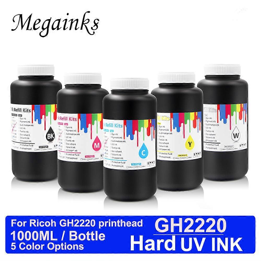 5PCS 1000ML GH 2220 Hard UV Ink for Ricoh GH2220 Printhead Large Format Modified Printer (Can specify color)