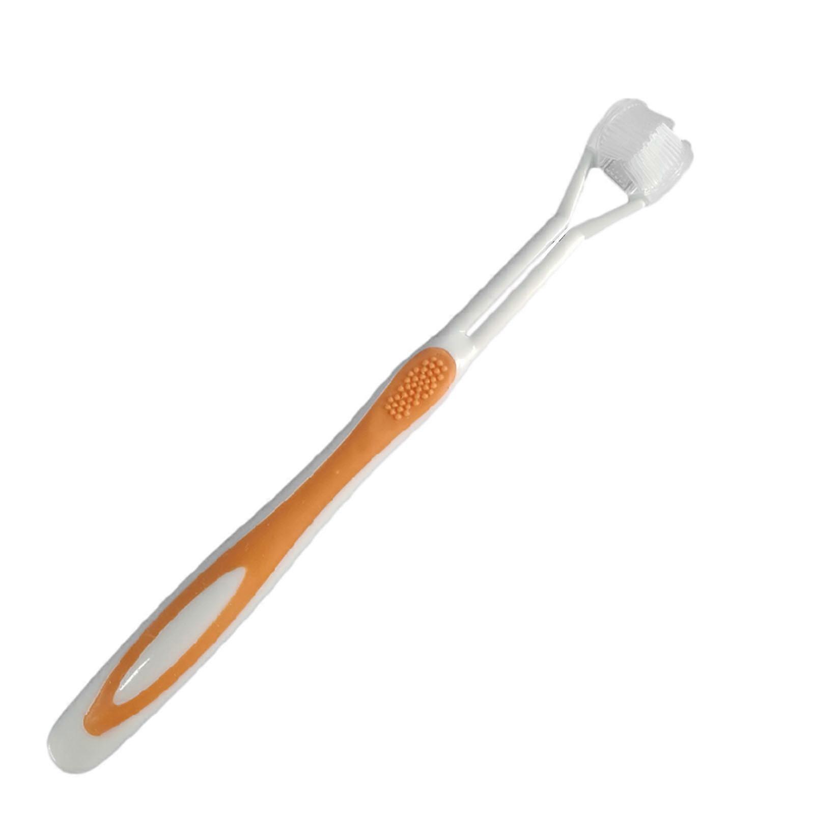 Triple-Angle Travel Toothbrush Great Angle Bristles Clean Each Tooth for Outdoor Trip