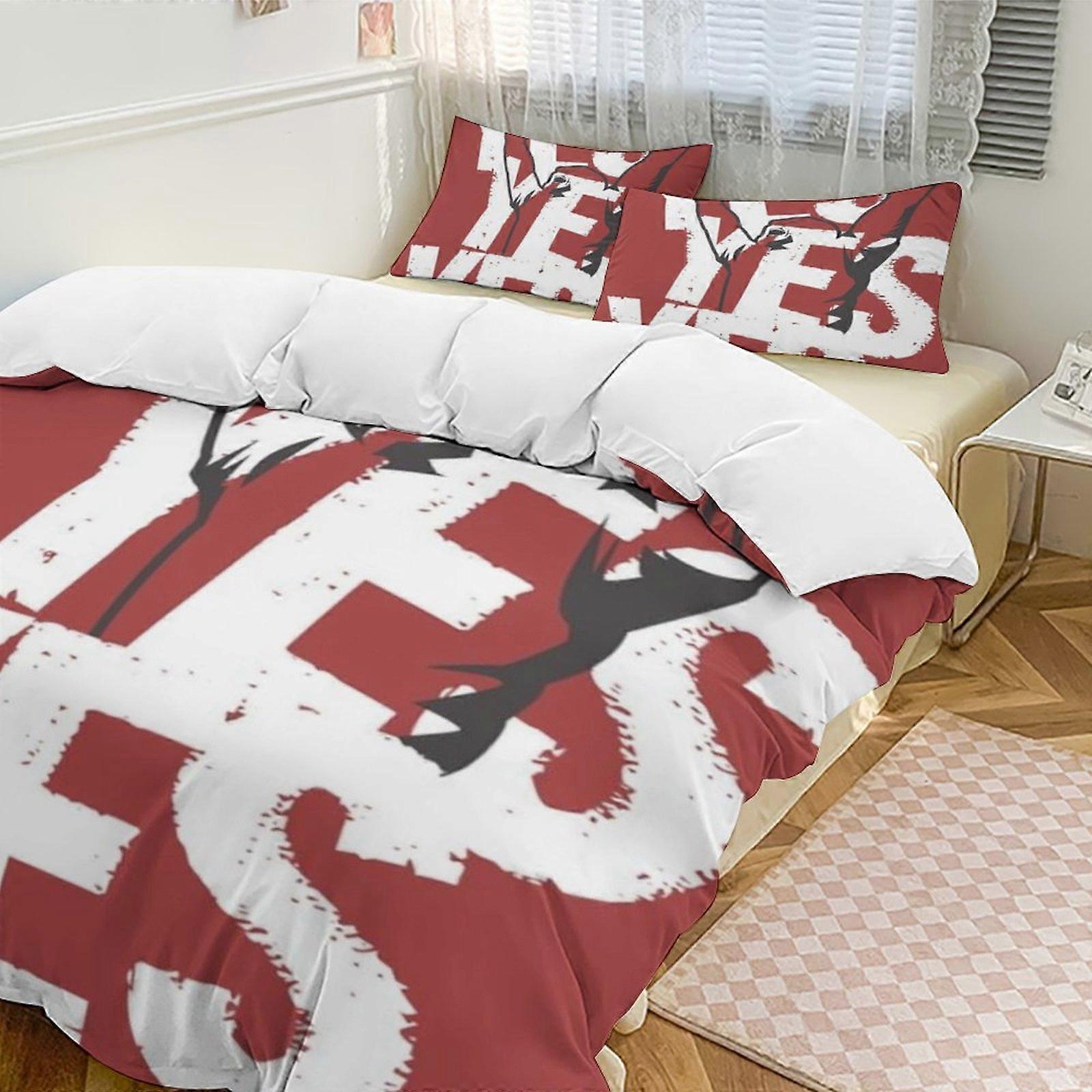 c846 WWE 2 Capa de Edredom de Cama Microfibra Conjuntos de Cama Conjuntos de Edredom Leve de 3 Peças, 1 Capa de Edredom e 2 Fronhas para Crianças ee846