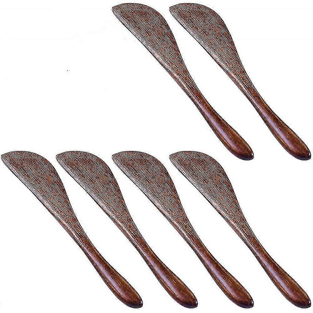6 Pack Wooden Butter Knife, 6 Inch Condiment Knives Wood6 Pack Wooden Butter Knife, 6 Inch Condiment Knives Wood