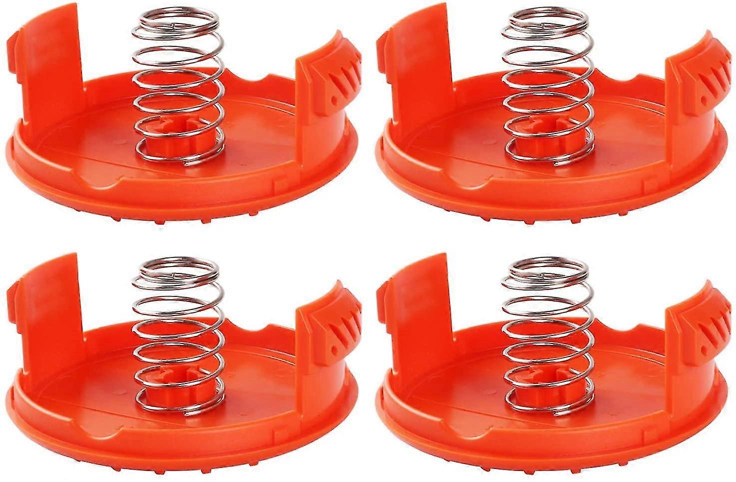 4pcs Spool Caps + 4pcs Springs Repuestos Accesorios Compatibles Con Negro + Decker Rc-100-p String