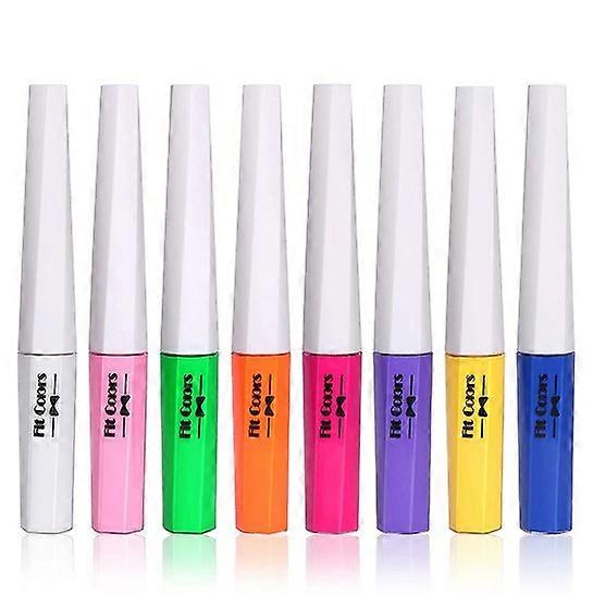 1pc Neon Liquid Eyeliner, UV Glow Matte Liquid Eyeliner Set Long Lasting, Waterproof Smudgeproof Colorful Eyeliner Pen Fluorescent Eye Face Body Paint