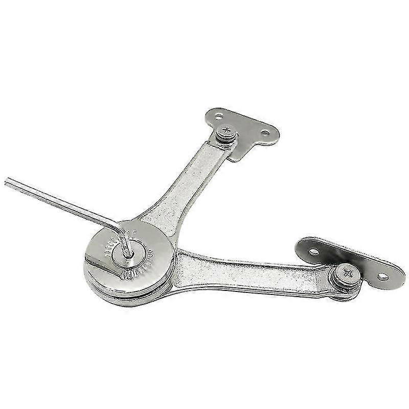 Soft Close Heavy Duty Lid Support Hinges for Folding Lids - Silver (2 Pack)