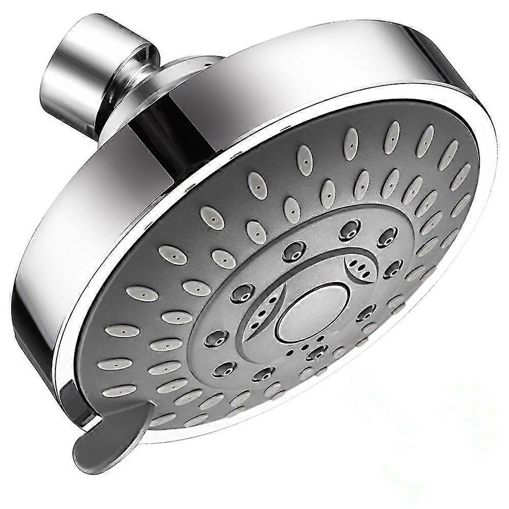 Shower Head High Pressure 4 Inch 5-setting Adjustable Shower Head Top Spray