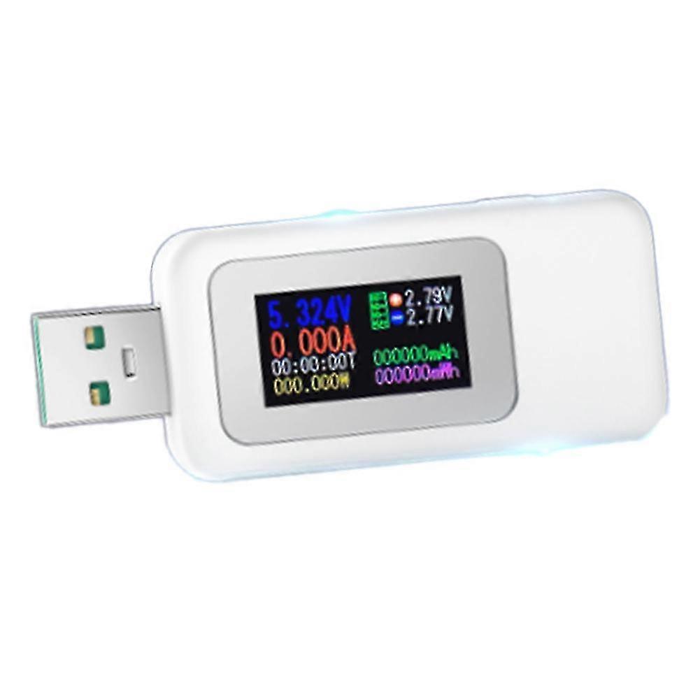 Color Display Usb Tester 0-6.5a Current 4-30v Voltmeter Monitoring Time Display Mobile Powers Detec