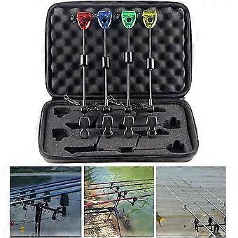 4pcs Fishing Swingers Set Fishing Bite Alarm Indicators Led