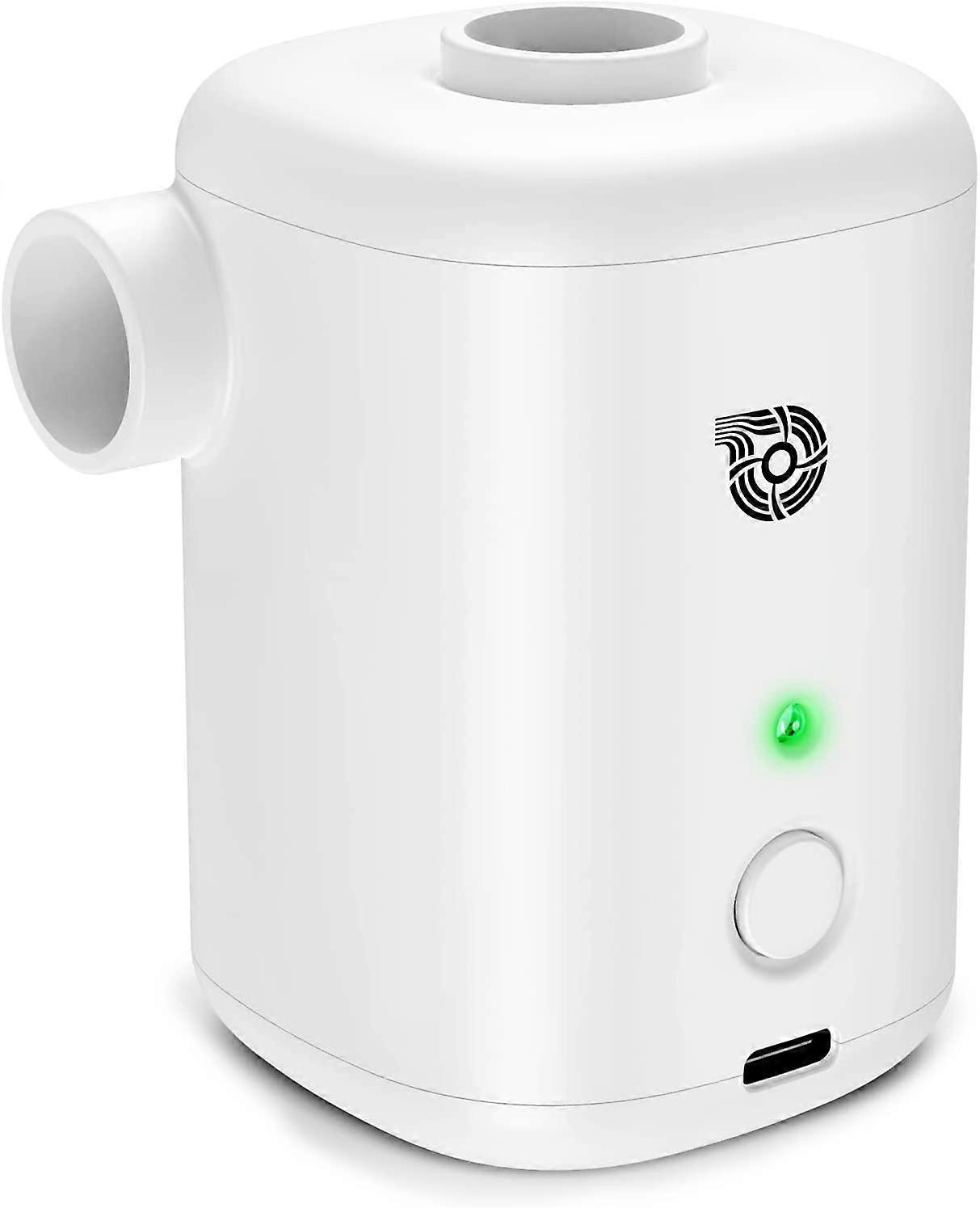 مضخة نفخ كهربائية 4000 مللي أمبير ، مضخة هواء قابلة لإعادة الشحن مضخة فراش هواء قابلة لإعادة الشحن ، مضخة هواء محمولة مع 4 نفاثات هوائية