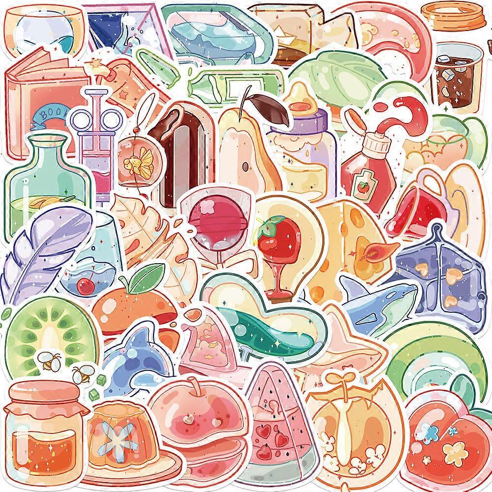40pcs Cute small glass objects Decoration Stickers