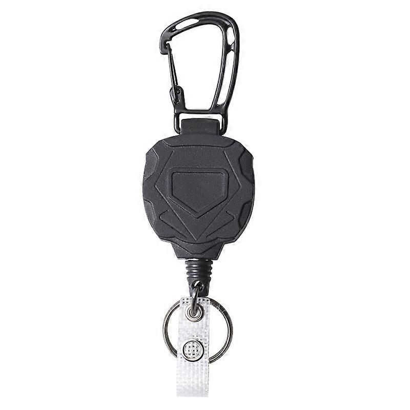 Retractable ID Card Holder Keychain Heavy Duty Badge Reel Up
