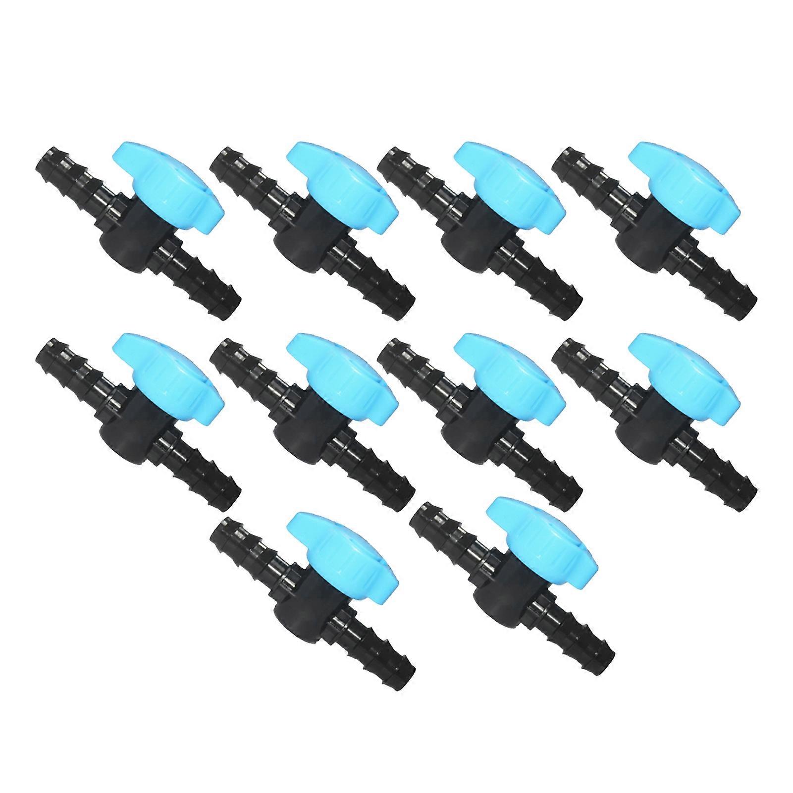 6Pcs 1/2 Inch Barbed Valve Drip Irrigation Parts Easy Install Leak-proof Adjustable Shut Off Valve for Drip/Sprinkler Systems  KAESI