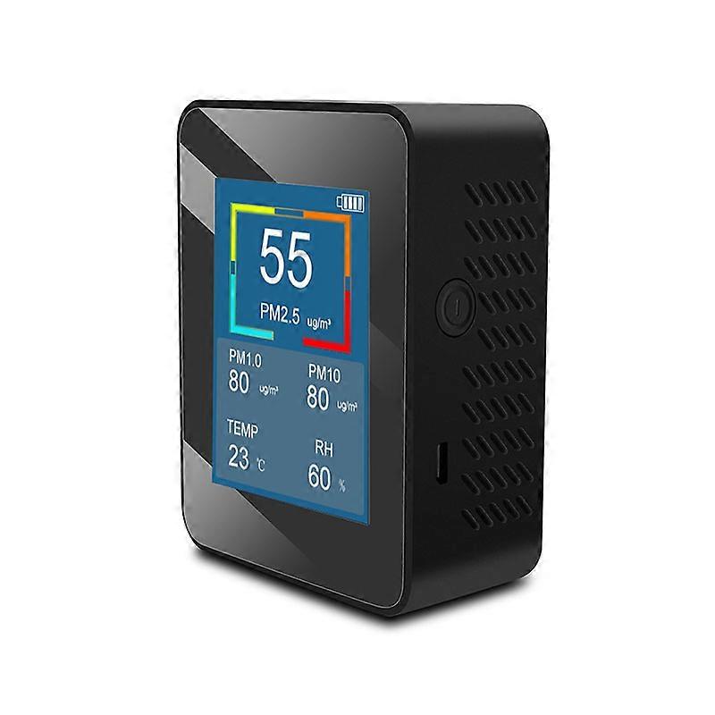 air quality detector pm2.5 pm10 meter test sensor air monitor USB Recharge WIth LCD Screen