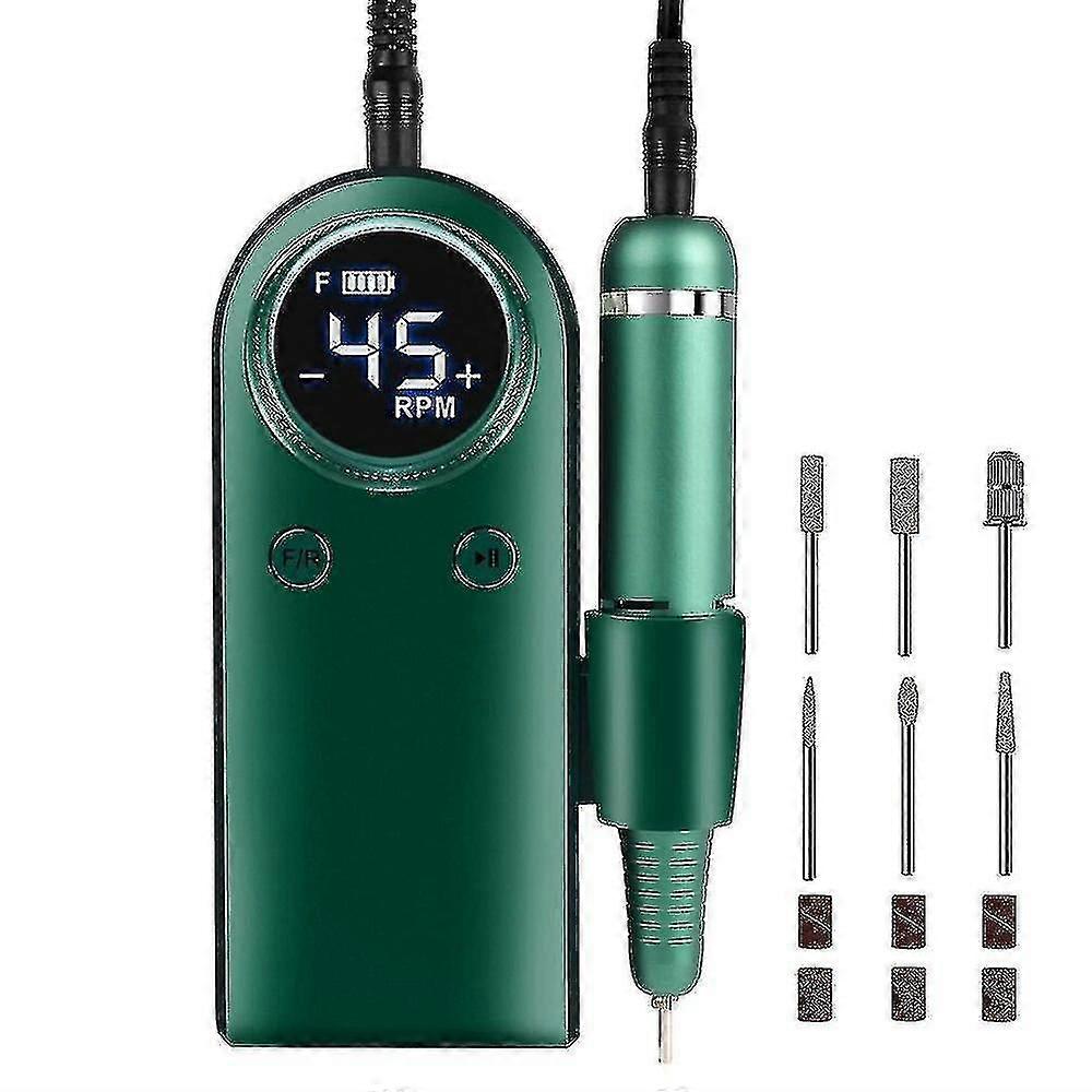 Elektrikli Tırnak Matkap 45000rpm Taşınabilir Akülü Tırnak Filer