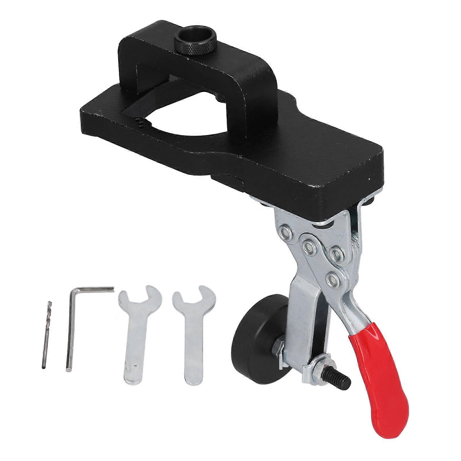 Hinge Jig Set Woodworking Hole Puncher Opener Drilling Guide Locator Kit Hand Tools 35mm
