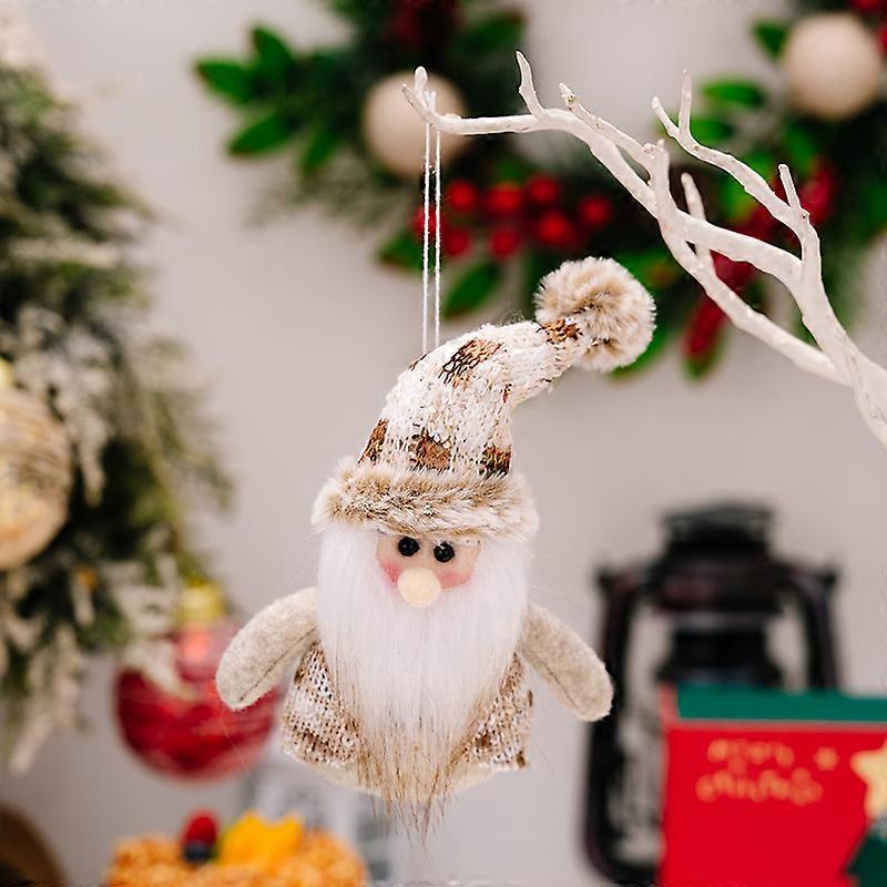 Muecos de Navidad de peluche, mueco de nieve, alce, colgante, decoracin de rbol de Navidad, regalo de Ao Nuevo, 2025