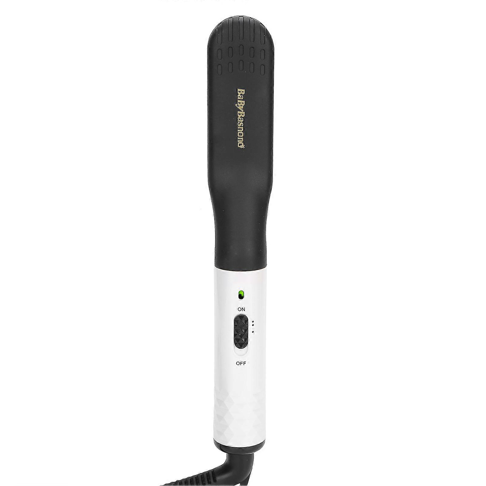 Electric Beard Straightener Comb Beard Straightening Styling Brush White
