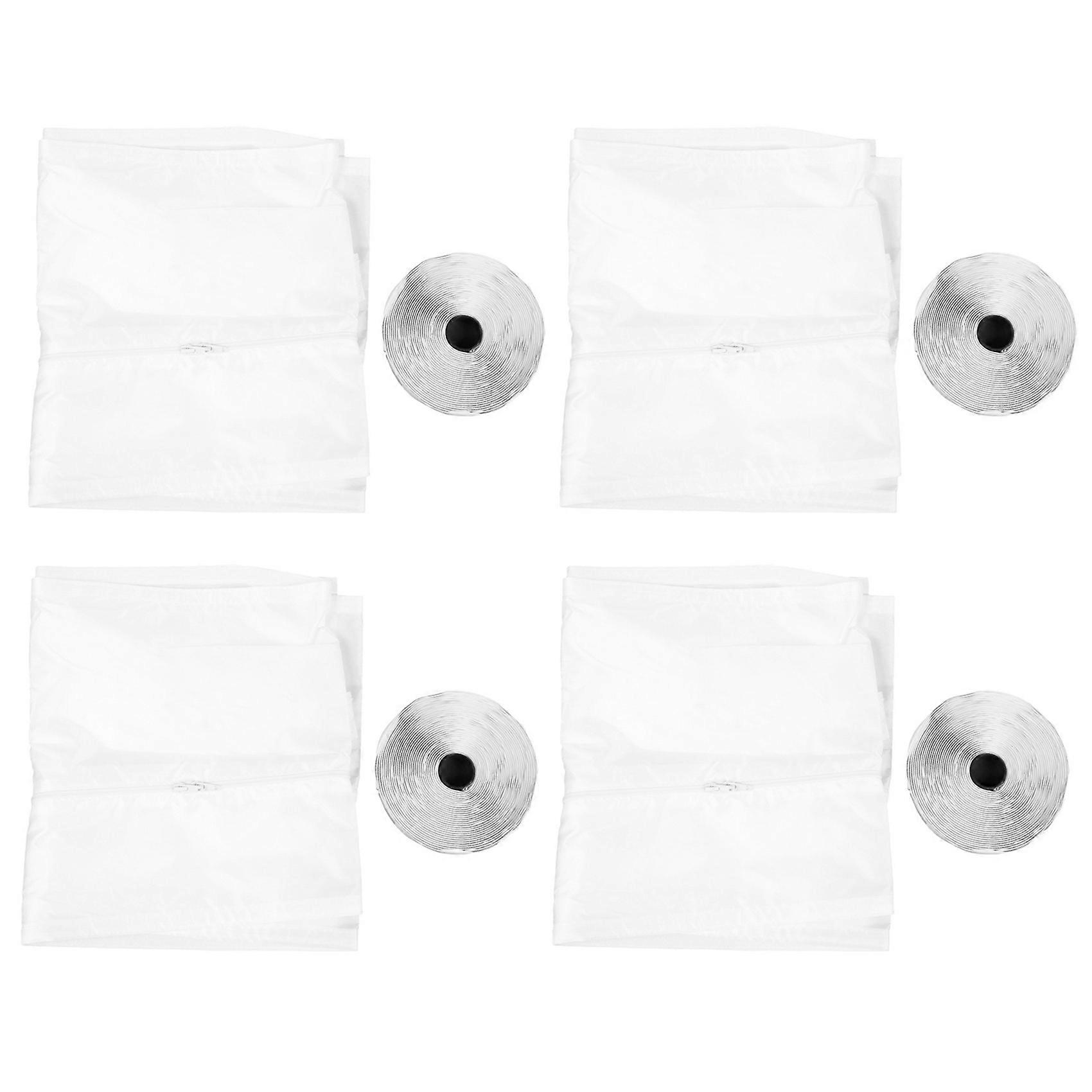 4X AirLock Window Seal for Portable Air Conditioner,400 cm Flexible Cloth Sealing Plate Window Seal