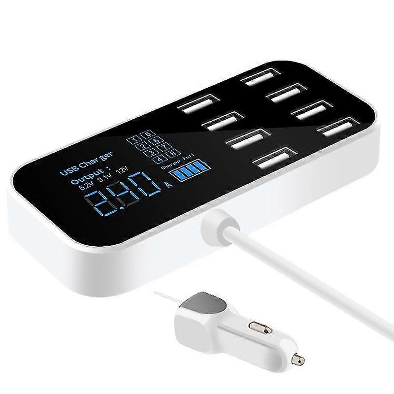 Car Charger 8 Ports With Led Display