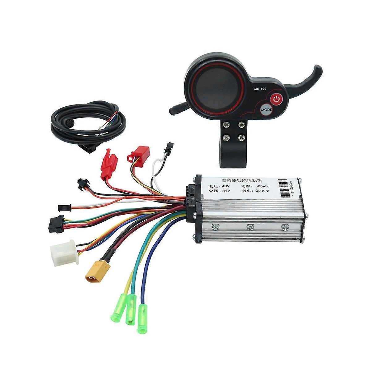 48V 500W Controller MR-100 LCD Display Meter Dashboard Kit for Electric