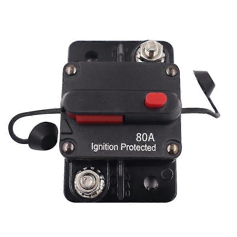 30/50/80/100/200/300a Waterproof Circuit Breaker 12-48v Fuse Reset For Car Boat