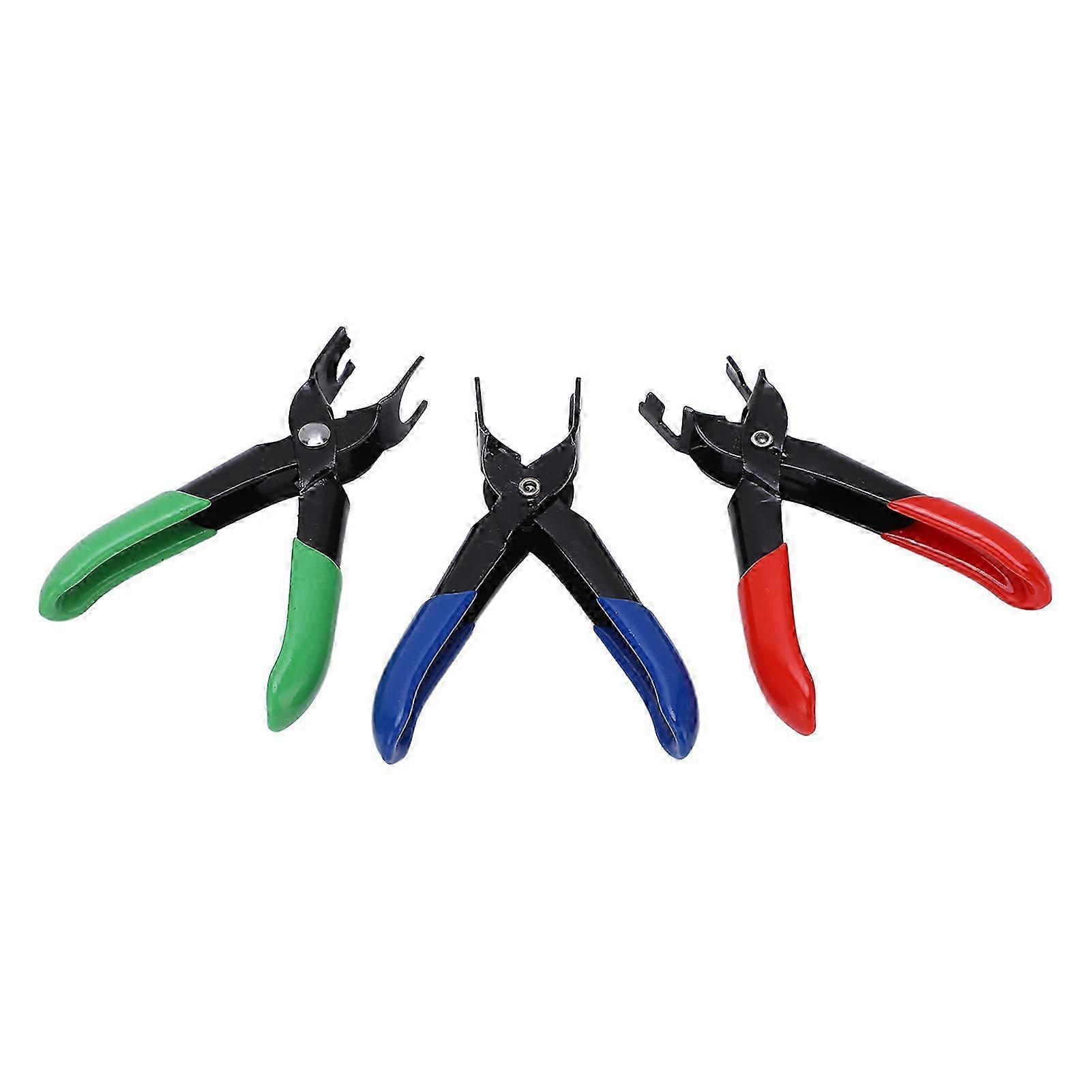 3pcs קו דלק להסרת ניתוק סט צבת ידיות מצופה גומי ארגונומי אוניברסלי לרכב דיזל בנזין