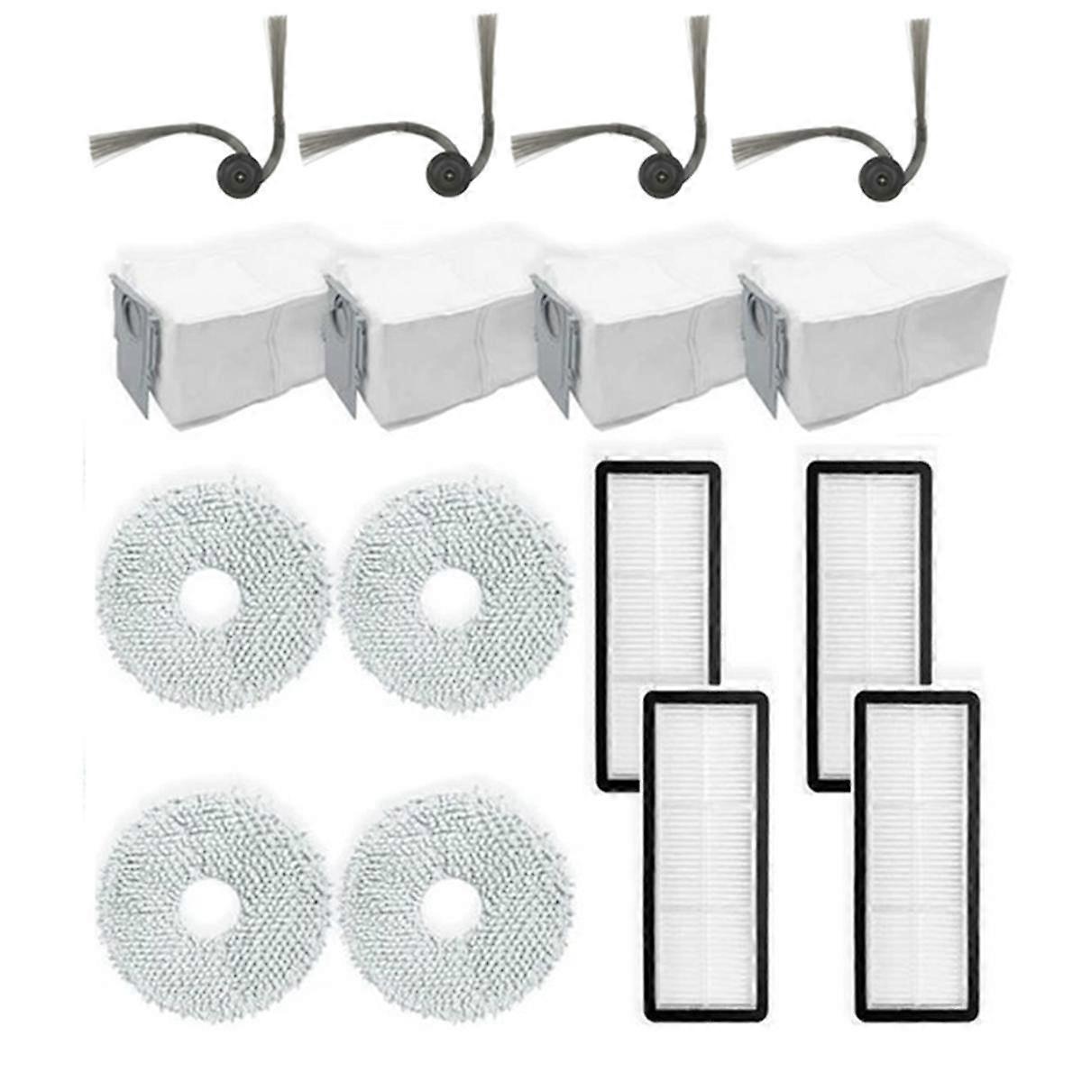Compatible for Qrevo Curv / P20 Pro Vacuum Replacement Parts Side Brush Hepa Filter Mop Cloth Dust