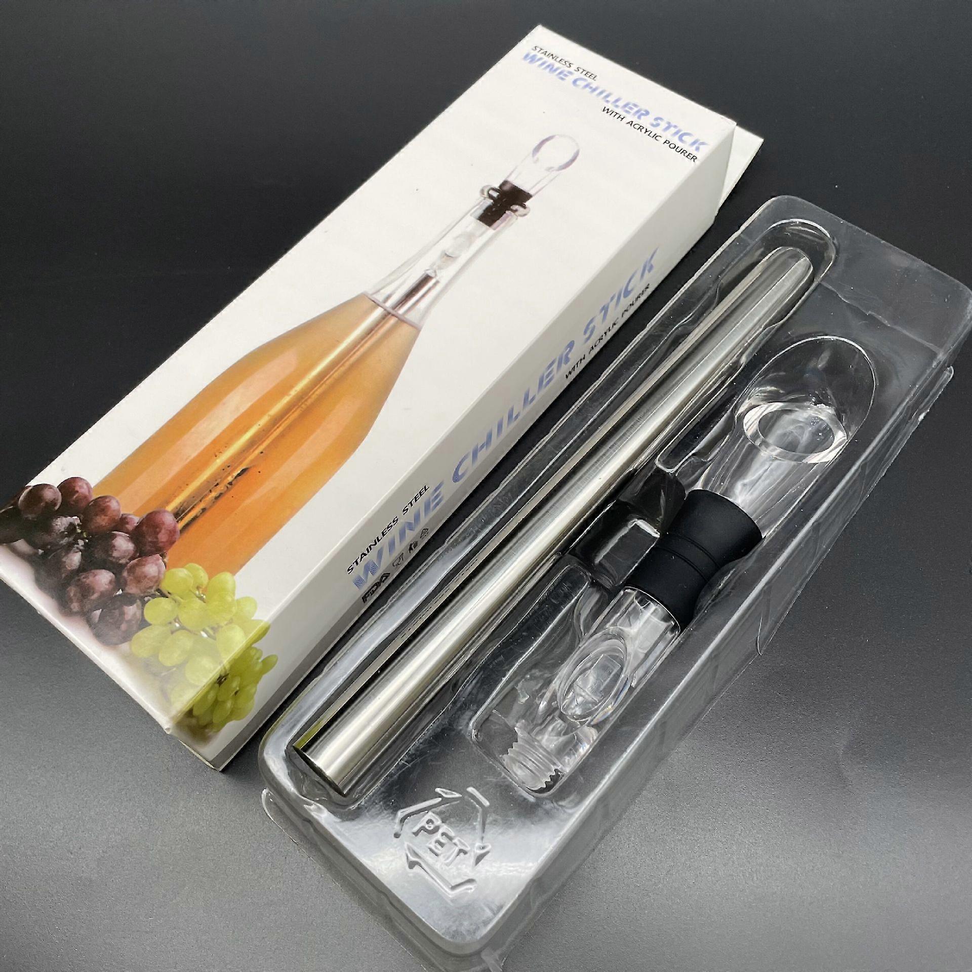 Wine Cooler, Wine Chiller With Stainless Steel Wine Pouer And Chill Rod,wine Bottle Cooler Stick