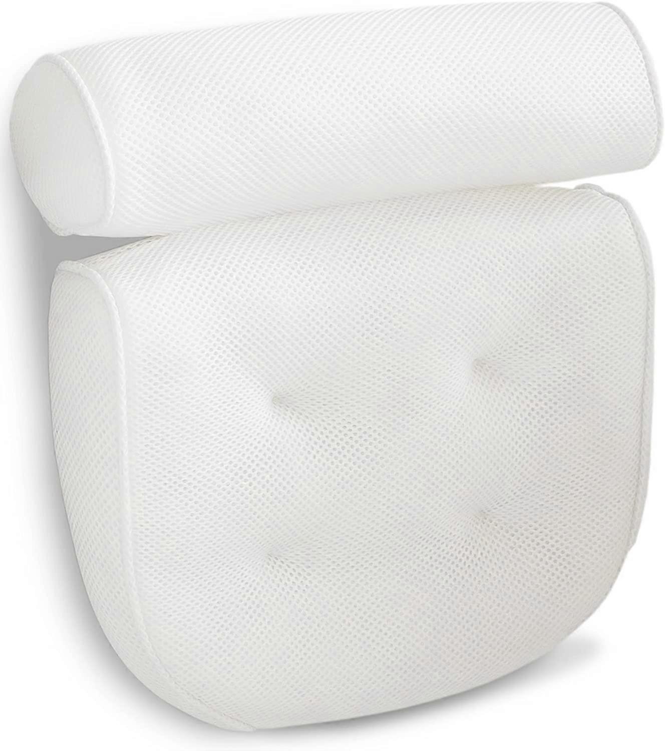 Bath Pillow for Tub Luxury Non Slip Extra-Thick Soft
