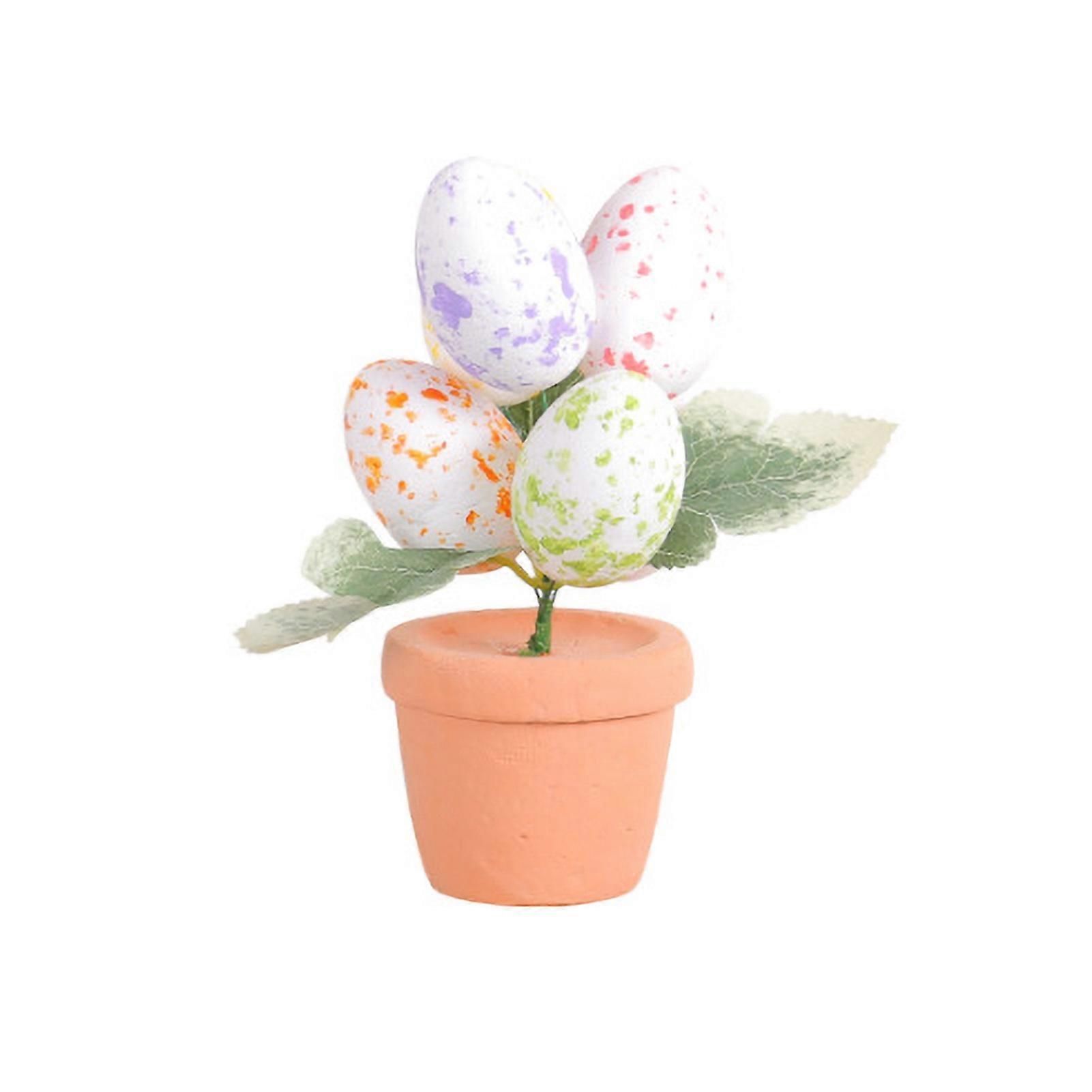 2024 Easter Simulation Easter Egg Potted Easter Desktop Decoration
