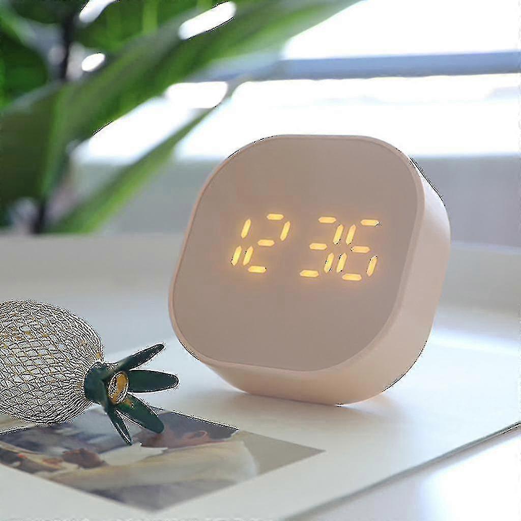 Square Small Alarm Clock Luminous Mute Led Multifunctional Digital Clock Light