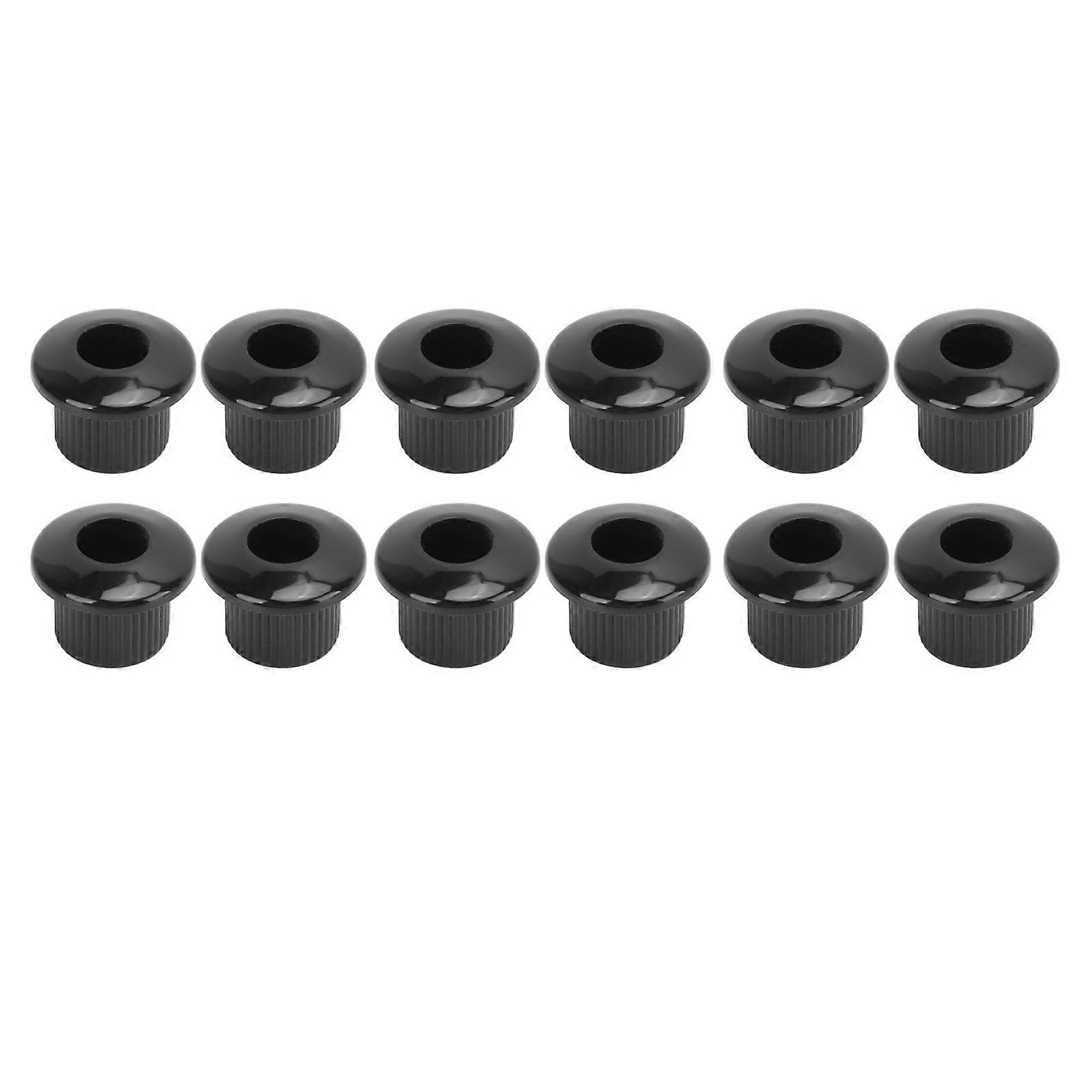 12Pcs Acoustic Guitar Tuner Conversion Bushing 10mm Plastic Adapter Accessory Set Kit