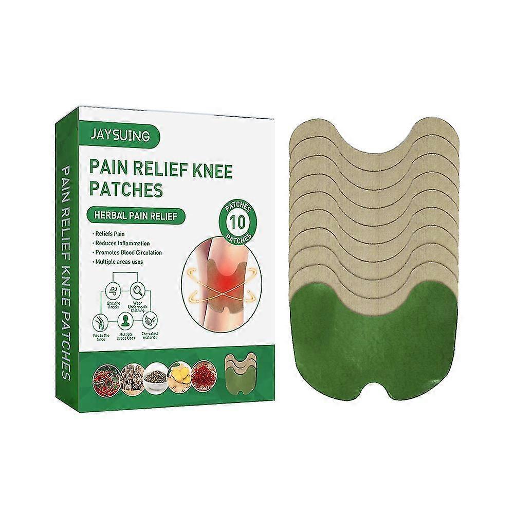 10pcs Knee Pain Relief Patches Natural Herbal Plasters For Arthritis, Muscle Etc