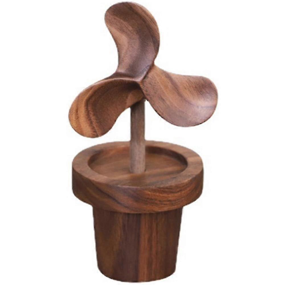 Windmill Essential Oil Diffuser Wood Wooden Diffuser Bottle Indoor Aromatherapy Essential Oil Diffuser Zekai