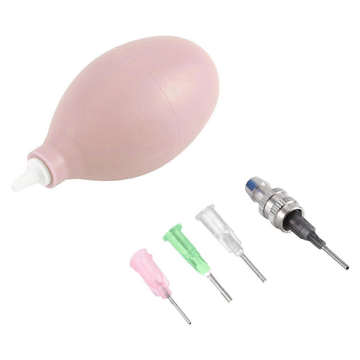 1Set Pottery Tools Supplies Ceramic Precision Applicator 3 Ounce Set Applicator Tips (Pink)