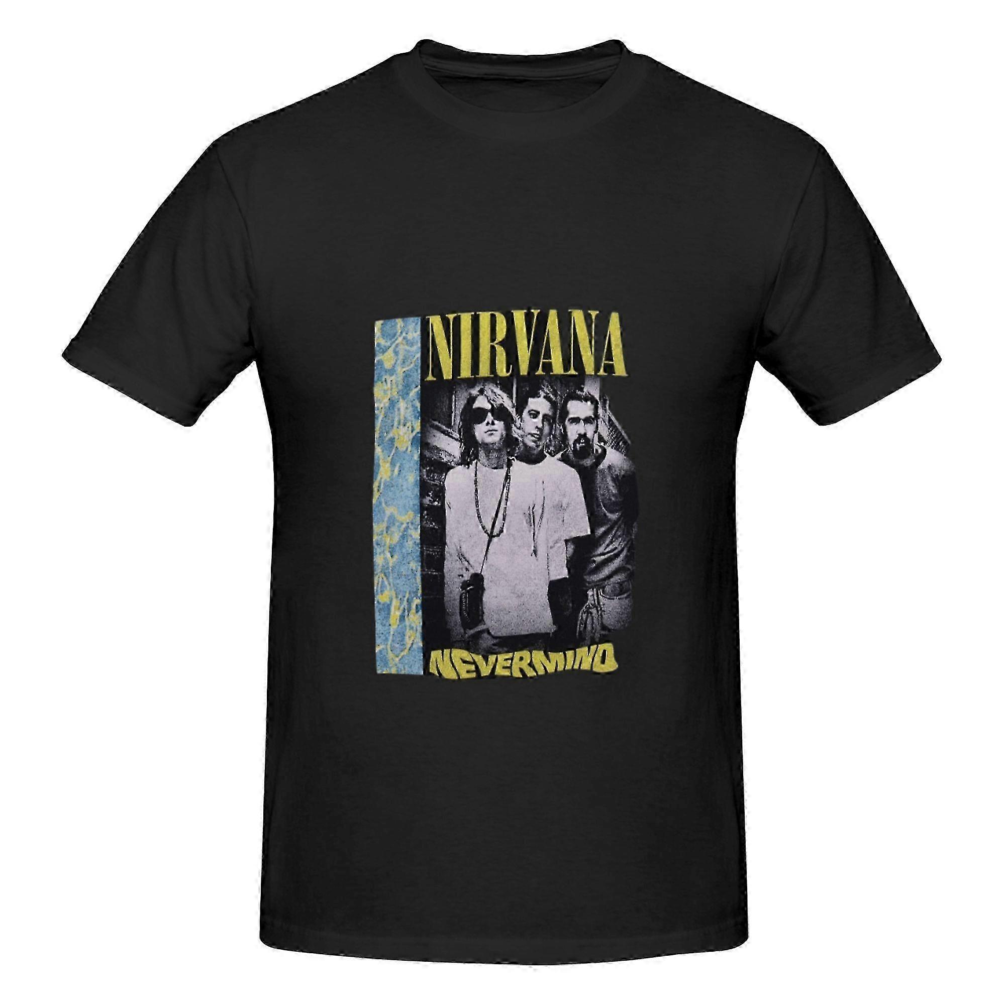 Nirvana Never Mind Camiseta de algodón de extremo profundo para hombre mujer material retro de moda