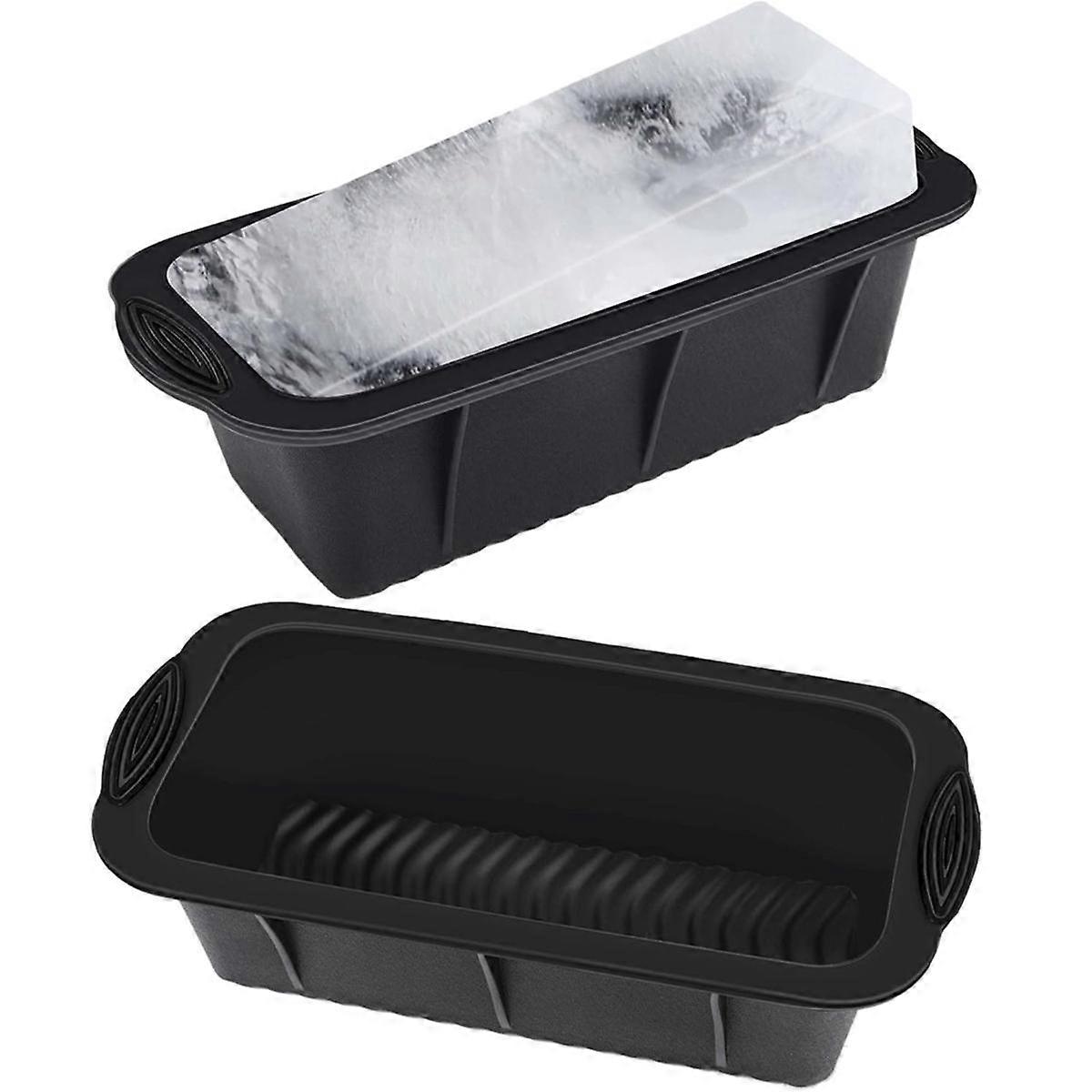 2PCS Extra Large Ice Block Mold Ice Molds for Ice Bath Silicone Ice-Cube Molds for Cold Plunge or C
