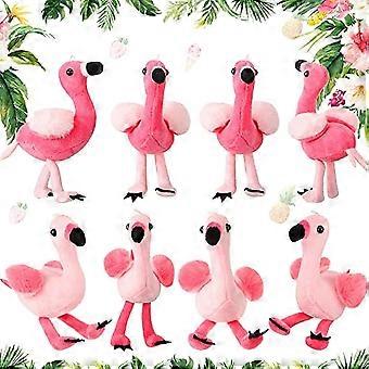 8 Pcs 6 Inch Plush Flamingo Party Favors Small Flamingo Stuffed Animal Toy Flamingo Ornaments Keychain Birthday Party Supplies