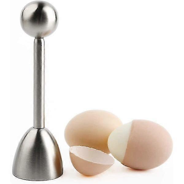 Stainless steel egg cutter Egg cutter for soft boiled egg crackers Egg shell separator remover