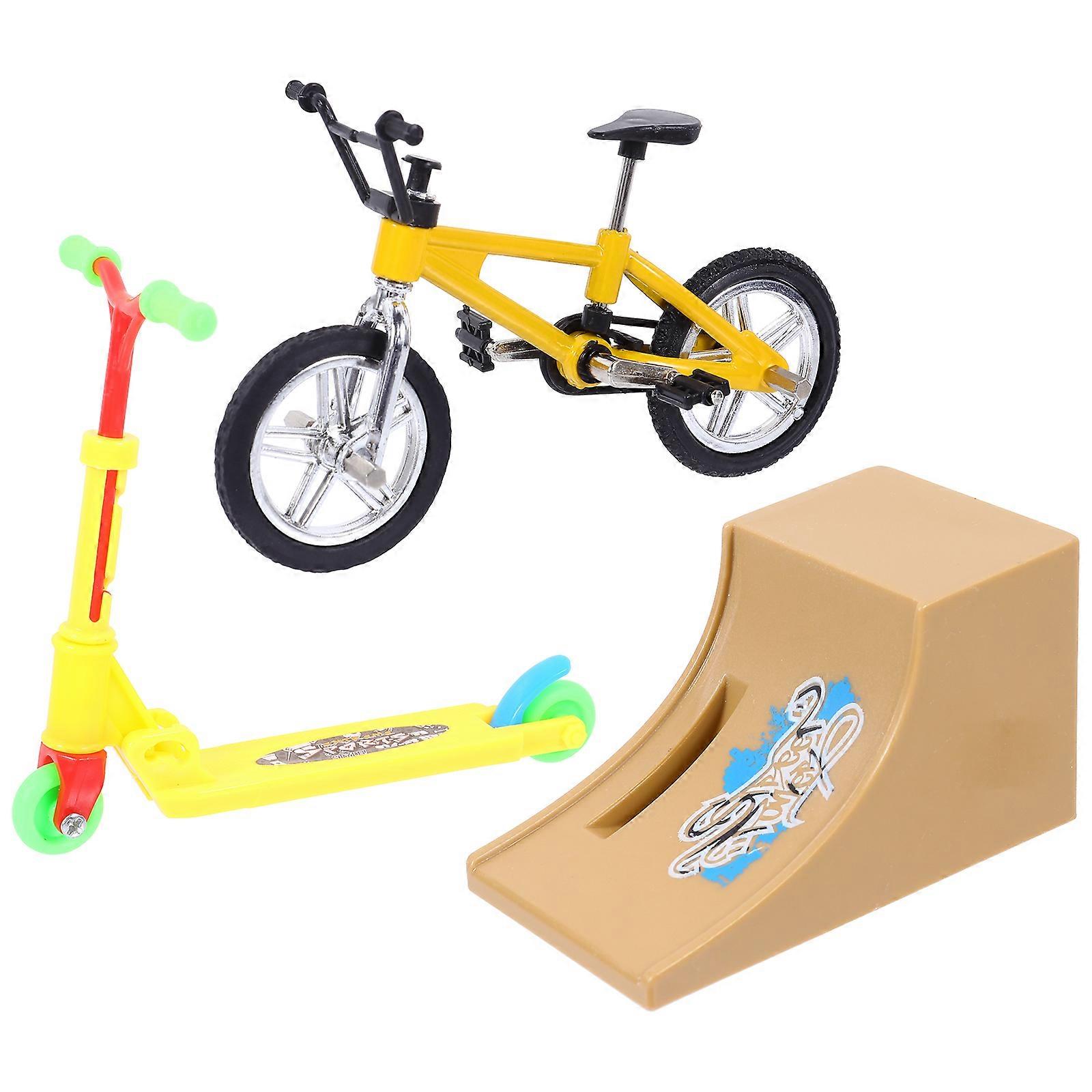 1 set mini jucării pentru deget deget bicicletă scuter rampă vârful degetelor jucării sportive decorațiuni interioare