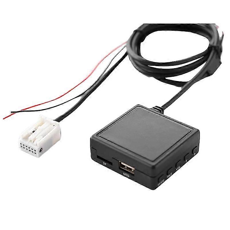 Car Bluetooth 5.0 Aux Cable Adapter Tf Usb Fit For 207 307 407