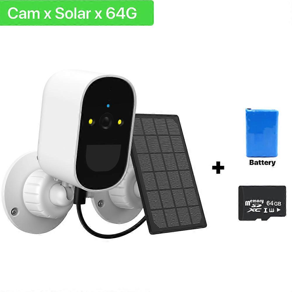 WiFi Camera Outdoor Solar Built-in Battery Wireless IP Camera PIR Human Detection 1080P Video Surveillance Security Camera iCsee