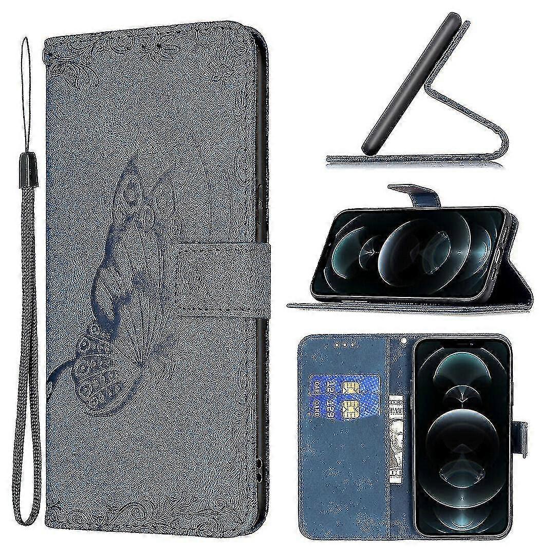 Compatible With Iphone 11 Pro Blue Butterfly Mobile Case