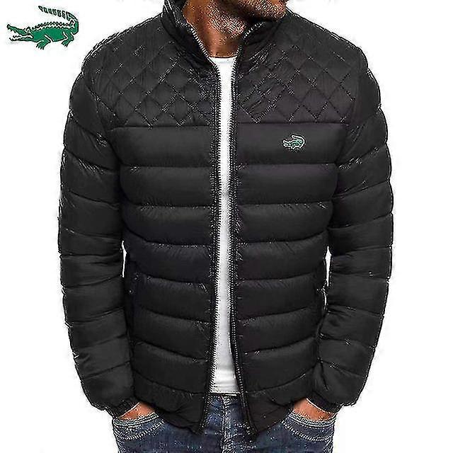 2023 Efterår Vinterbroderi Mænd Lynlås Bomuldsjakke Toppe Varme komfortable mandejakker Toppe Komfortabel dunjakke
