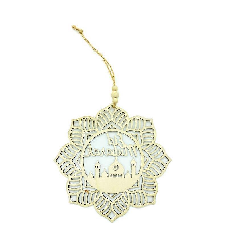 Eid Decorations Wooden Pendant Eid Ramadan Decorations for Home Ramadan Eid