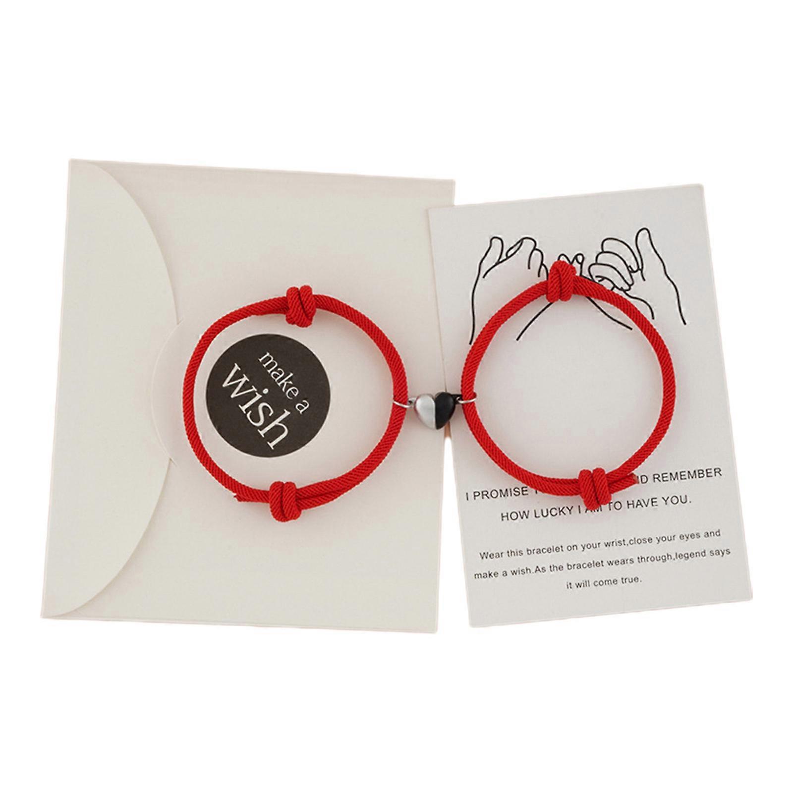 Adjustable Long Distance Bracelets Mutual Attraction Hand Rope Chain Bracelets