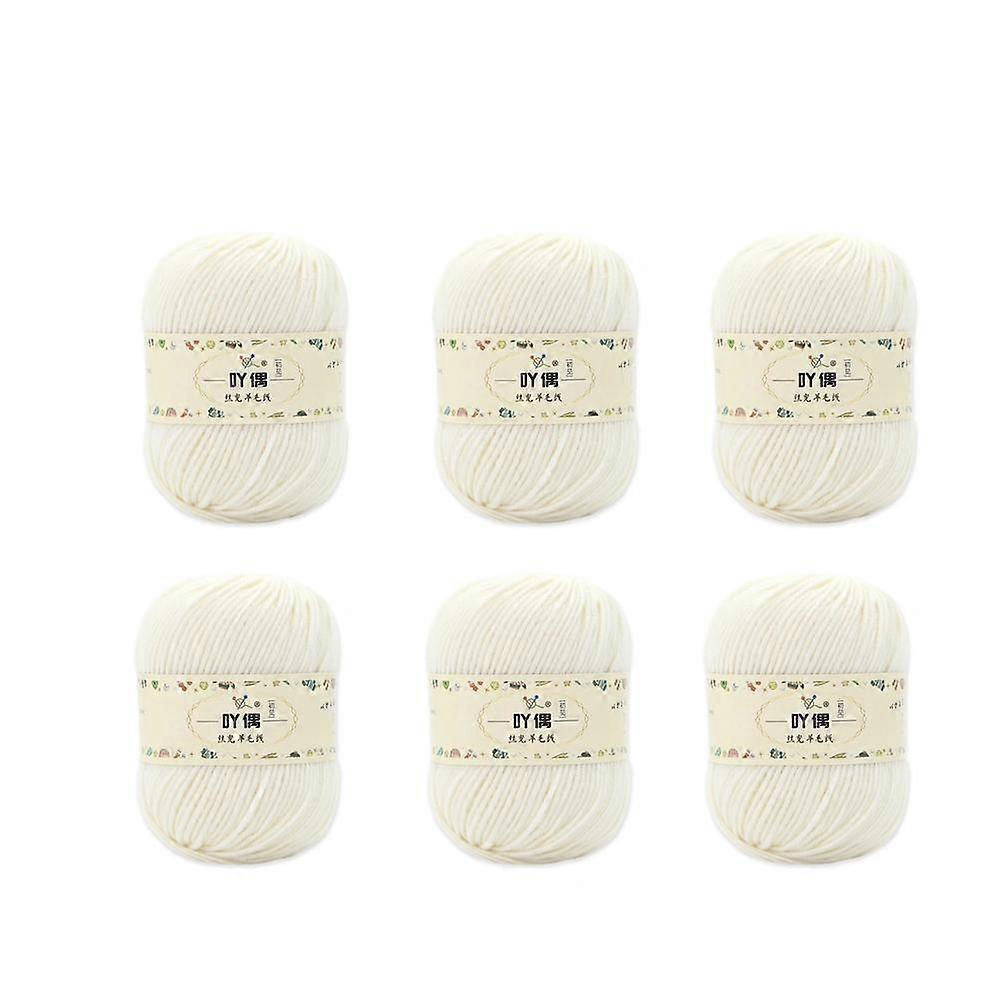 6pcs Combed Cotton Yarn from DIY Yarn A