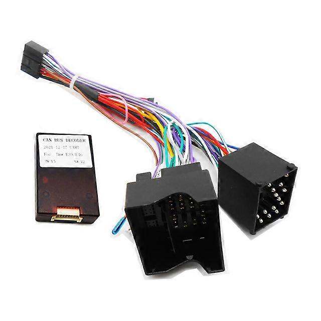 Quadlock Kabelbaum Adapter CAN-Bus-Decoder 16-poliger Stecker auf Quad Lock Buchse Stecker Auto Android Kabelkabel für BMW E39 E46 E60